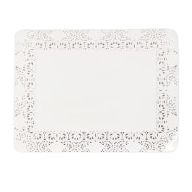 Blonda de Papel Calada Blanca Litos 30x40cm (250 Uds)