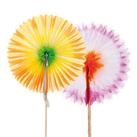 Adornos para Helados Abanico Chino 7,5cm 