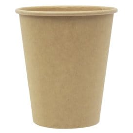 Vaso Cartón 9 Oz/280ml Kraft-Kraft Ø8,1cm (1.000 Uds)