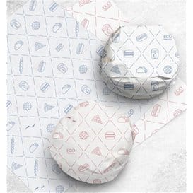 Envuelta Antigrasa Eco Azul 30x30cm (5.000 Uds)