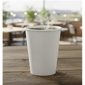 Vaso Cartón 9Oz/280ml Blanco Ø8,0cm (50 Uds)