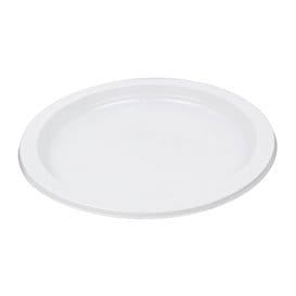 Plato Reutilizable PS Llano Blanco 22cm (50 Uds)