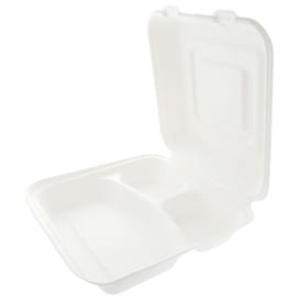 Envase MenuBox Caña de Azúcar 3 Comp. 227x248x93mm 