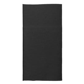 Servilleta Canguro de Papel Punta-Punta 40x40cm Negra (30 Uds)