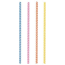 Caña de Papel Recta Colores Ø8mm 40cm (50 Uds)
