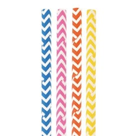 Caña de Papel Recta Colores Ø8mm 40cm (50 Uds)