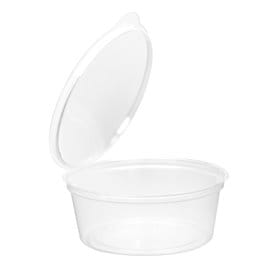Tarrina Redonda Bisagra PP Transparente 70ml (1.000 Uds)