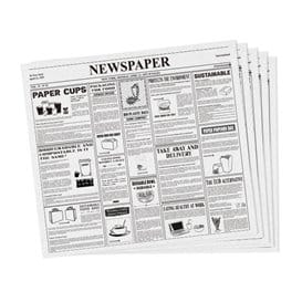 Envuelta Antigrasa "Periodico" 28x31cm (1000 Uds)