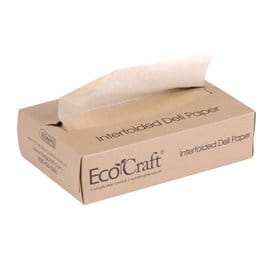 Envuelta Papel Antigrasa Kraft en Dispensador 20,6x27cm (500 Uds)