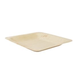 Plato de Madera Cuadrado 10,5x10,5cm (600 Uds)