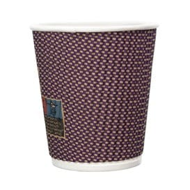 Vaso Cartón Rizado Kraft 7Oz/200ml Ø7,3cm (25 Uds)