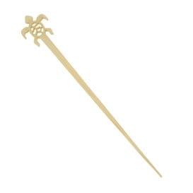 Agitador de Bambú Tortuga para Bebida 12cm (50 Uds)