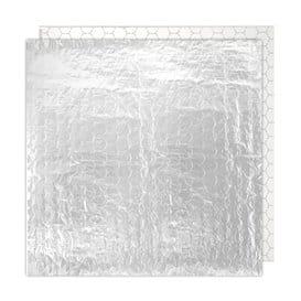 Envuelta Aluminio Antigrasa Plata 35x35cm (1000 Uds)