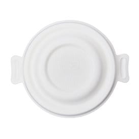 Tapa de Caña de Azúcar Blanco para Bol 175 y 235ml (50 Uds)