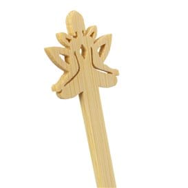 Agitador de Bambú “Bouddha 2” para Bebida 18cm (600 Uds)