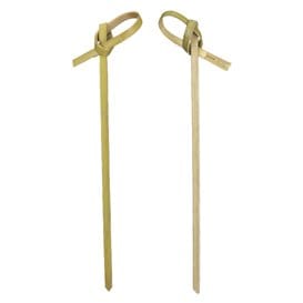 Pinchos de Bambú "Lazo" Natural 15cm (50 Uds)
