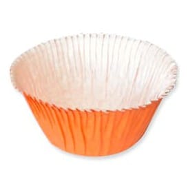 Cápsulas para Cupcakes Naranja 4,9x3,8x7,5cm. (80 Unidades)