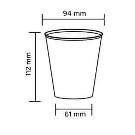 Vaso Mojito Reutilizable Irrompible PP Transparente 480ml (450 Uds)