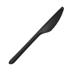 Cuchillo Reutilizable PP Negro 17,8cm (1.000 Uds)