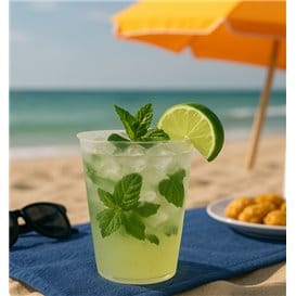 Vaso Reutilizable Irrompible Mojito PP Transparente 480ml (500 Uds)