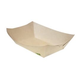 Barqueta Cartón de Bambú Kraft 350ml 16,5x12x4,4cm (1000 Uds)