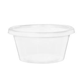Tarrina Salsera PP Transparente con Tapa 60ml (100 Uds)