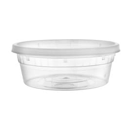 Envase de Plástico PP con Tapa Transparente “Deli Range” 250ml (40 Uds)