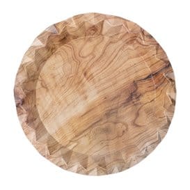 Plato de Cartón Impresión Madera "Bali" Ø23cm 345g/m² (50 Uds)