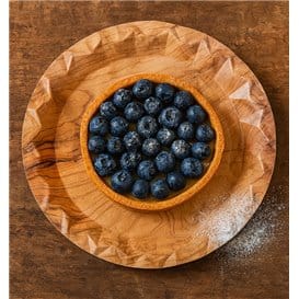 Plato de Cartón Impresión Madera "Bali" Ø23cm 345g/m² (50 Uds)