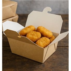 Caja Americana Kraft 13x8,5x6cm 700ml (360 Uds)