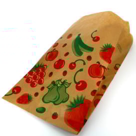Bolsa Kraft para Fruta 18+10x32cm