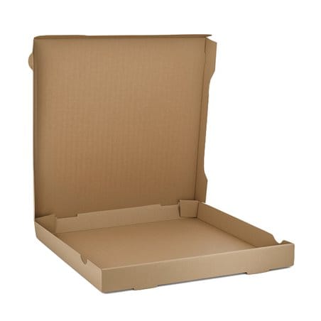 Caja de cartón para pizza kraft