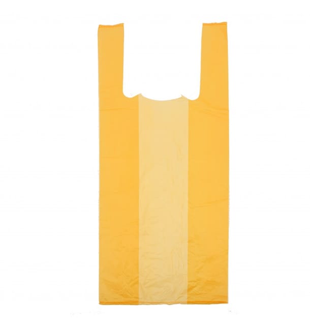 Bolsa Plastico Camiseta 35x50cm Naranja (200 Unidades)