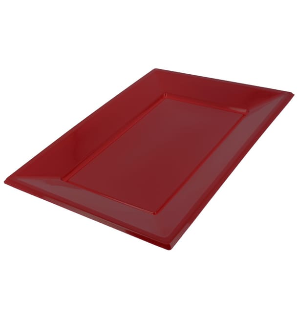 Bandeja de Plastico Burdeos 330x225mm Bandeja de Plastico Burdeos 330x225mm