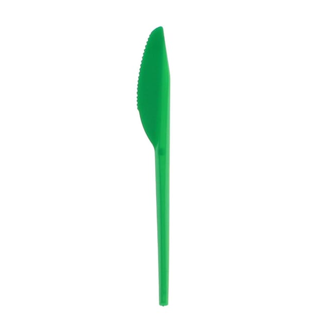 Cuchillo de Plastico PS Verde 165 mm Cuchillo de Plastico PS Verde 165 mm