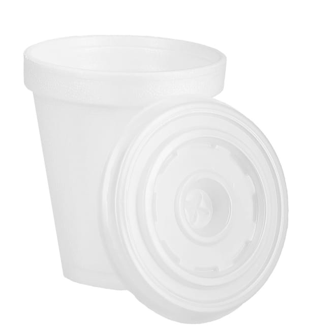 Vaso Termico Foam EPS 6Oz/180ml Blanco + Tapa Vaso Termico Foam EPS 6Oz/180ml Blanco + Tapa