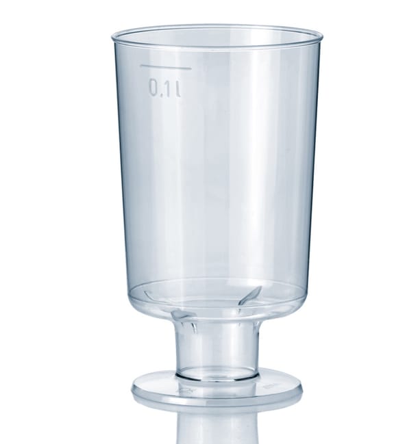 Copa de Plastico con Pie 100 ml Copa de Plastico con Pie 100 ml