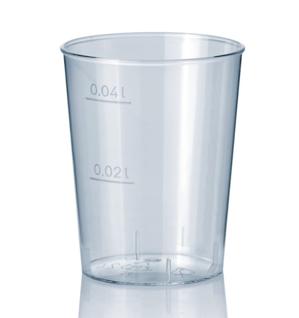 Vaso Inyectado Transparente PS 40 ml (50 Uds) Vaso Inyectado Transparente PS 40 ml (50 Uds)