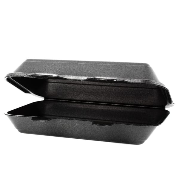 Envase Foam LunchBox Negro 240x155x70mm Envase Foam LunchBox Negro 240x155x70mm