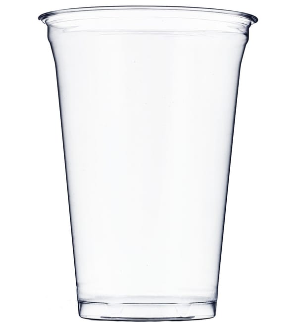 Vaso de Plástico Rígido de PET 610ml Ø9,8cm Vaso de Plástico Rígido de PET 610ml Ø9,8cm