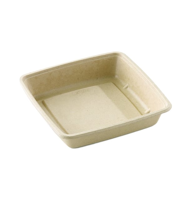 Envase Caña de Azúcar Cuadrado 230x230x40mm (300 Uds) Envase Caña de Azúcar Cuadrado 230x230x40mm (300 Uds)