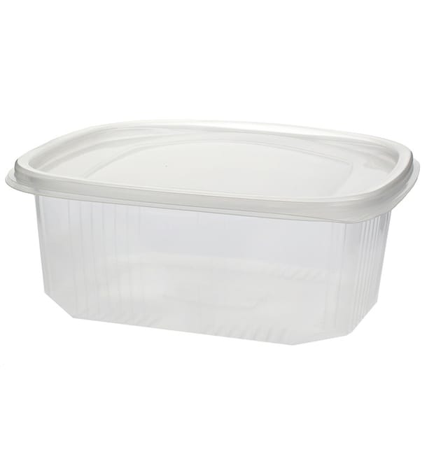 Tarrina Tapa Bisagra PP 1000ml Microondas Tarrina Tapa Bisagra PP 1000ml Microondas