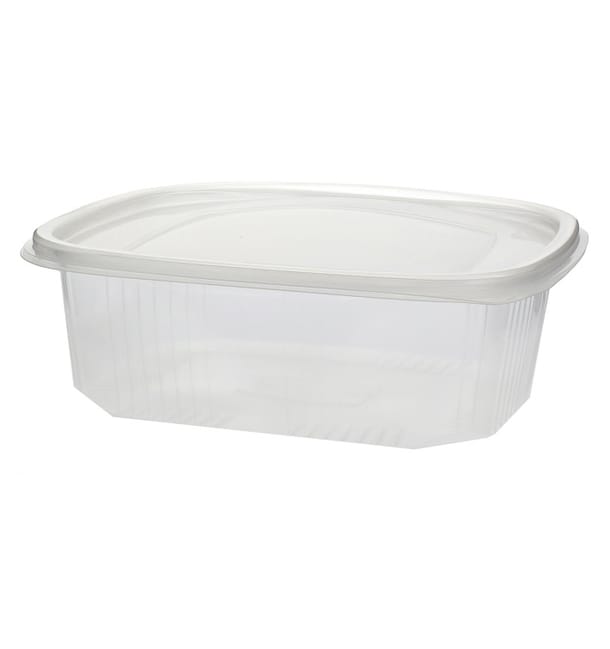 Tarrina Tapa Bisagra PP 750ml Microondas Tarrina Tapa Bisagra PP 750ml Microondas