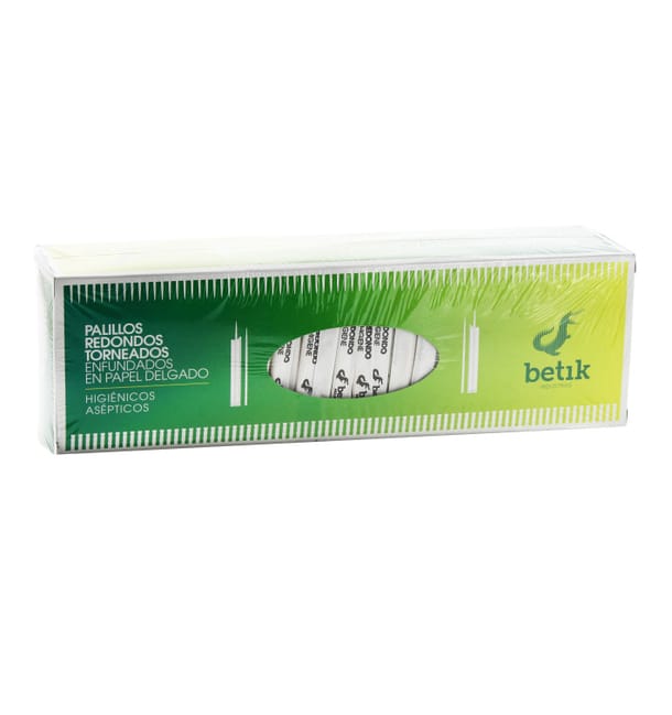 Palillos de Madera Redondo Torneado Enfundado 65mm Palillos de Madera Redondo Torneado Enfundado 65mm
