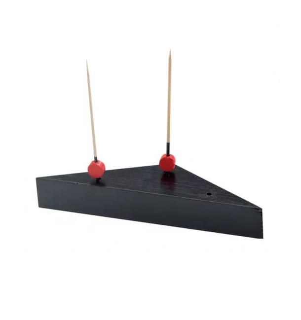 Soporte de Bambu Negro para Pinchos 140x80mm Soporte de Bambu Negro para Pinchos 140x80mm