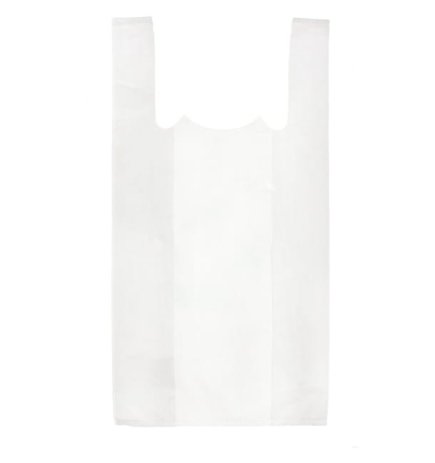 Bolsa Plastico Camiseta 30x40cm Blanca Bolsa Plastico Camiseta 30x40cm Blanca