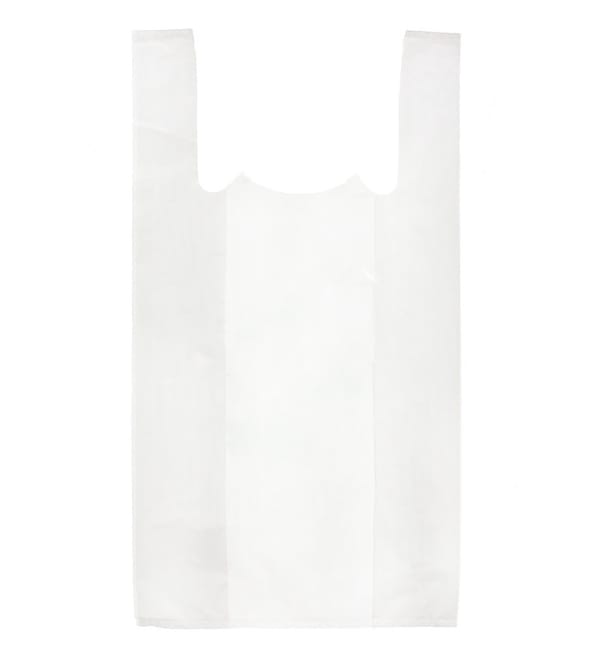 Bolsa Plastico Camiseta 40x60cm Blanca (1600 Uds.) Bolsa Plastico Camiseta 40x60cm Blanca (1600 Uds.)