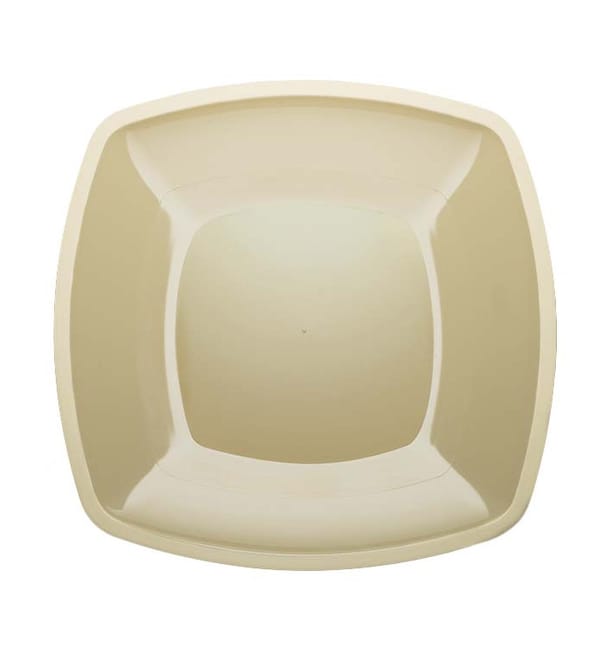 Plato de Plastico Llano Crema PS 300mm (72 Uds) Plato de Plastico Llano Crema PS 300mm (72 Uds)
