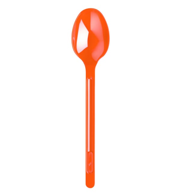 Cuchara de Plastico Naranja PS 175mm (20 Uds) Cuchara de Plastico Naranja PS 175mm (20 Uds)