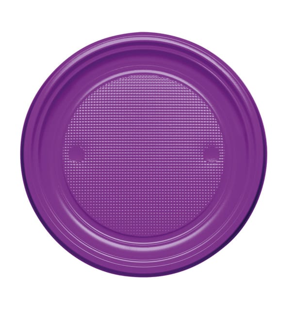 Plato de Plastico Llano Violeta PS 170mm (50 Uds) Plato de Plastico Llano Violeta PS 170mm (50 Uds)